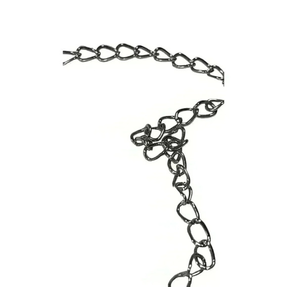 Women’s  necklace with black acrylic stones - Picture 5 of 5